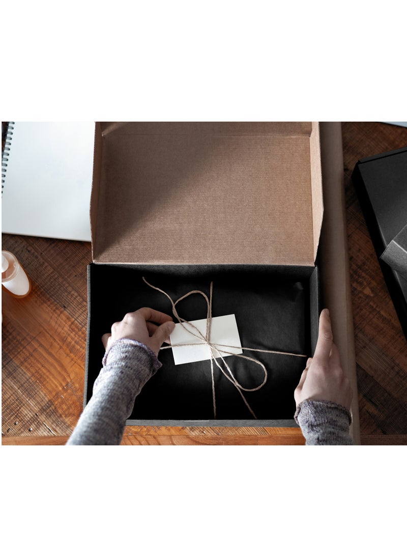 HYFY [10 PCS] Black Shipping Box Cardboard Box 30x23x8cm Small Cardboard Boxes Corrugated Box Cardboard Shipping Boxes Small Carton Cardboard Boxes For Mailing Box Packaging E Commerce Moving Box  - Image 4