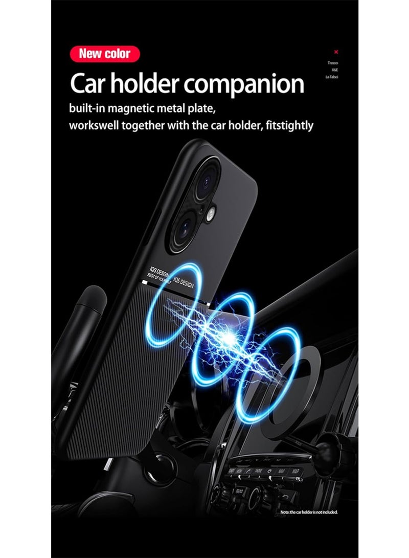 WRISTWISE Case Cover for iPhone 17, Skin Texture is Non-Slip and Shockproof Phone Case, [Skin-Friendly PU Leather] [Ultra-Thin TPU] Cover for iPhone 17 Black - Image 3