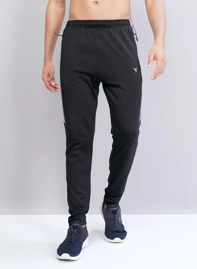 Technosport Technosport Men Contrast Side Panel Slim Fit Track Pants