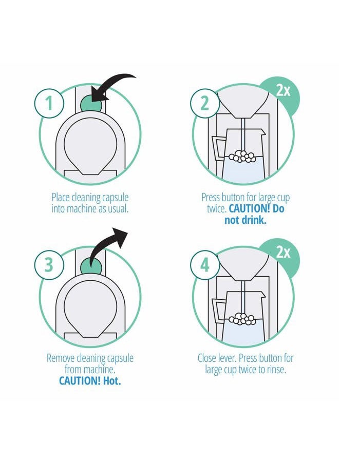 Gourmesso - Nespresso Cleaning Pods - 10 Cleaning Capsules for Nespresso Original Machines. Cleaning Kit for Better Tasting Coffee! - Image 1