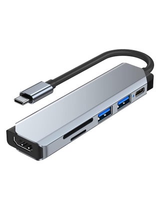 USB C Hub Multiport Adapter 6 in 1 Type C Hub with 4K HDMI USB 3.0 Data Transfer, 87W Power Deliver(PD), - pzsku/Z53DE6CD649F23FF05506Z/45/_/1739912721/36b6d935-d2fc-40d4-ab65-72364c2adeb5