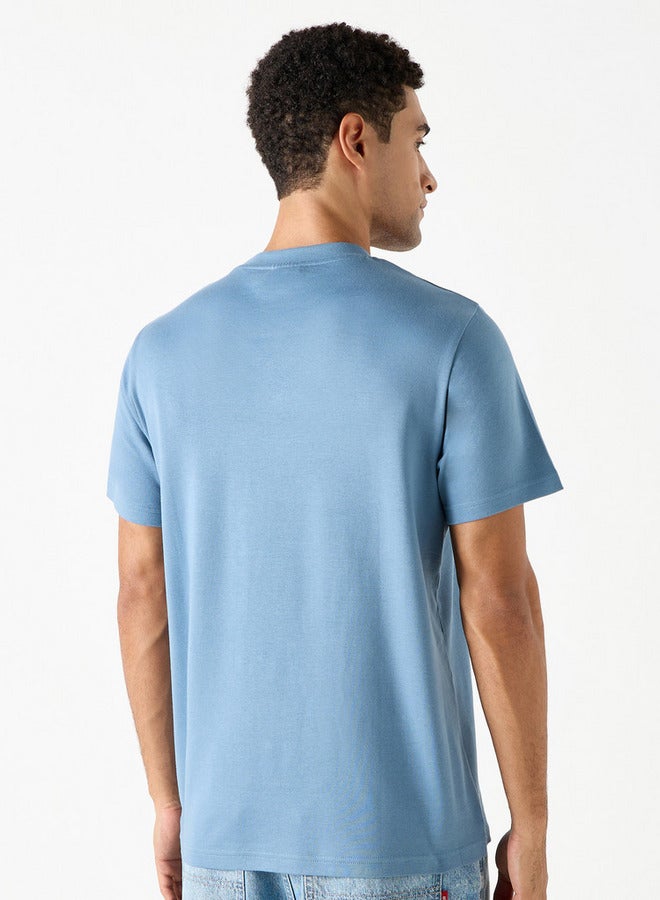 كابا تيشيرت بياقة ضيّقة وأكمام قصيرة وطبعات شعار من كابا - Image 3