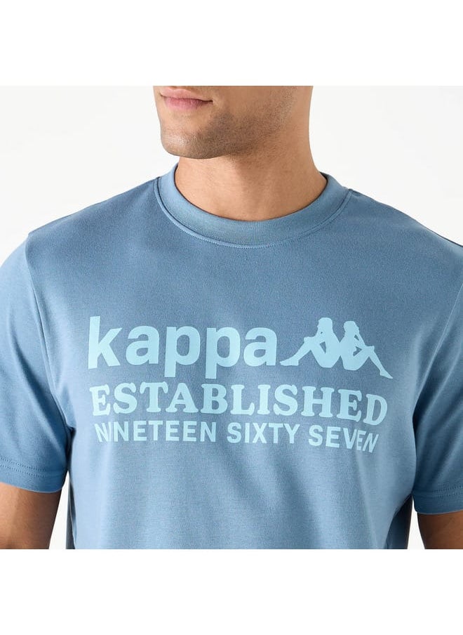 Kappa - Kappa Logo Print Crew Neck T-shirt with Short Sleeves - Image 1