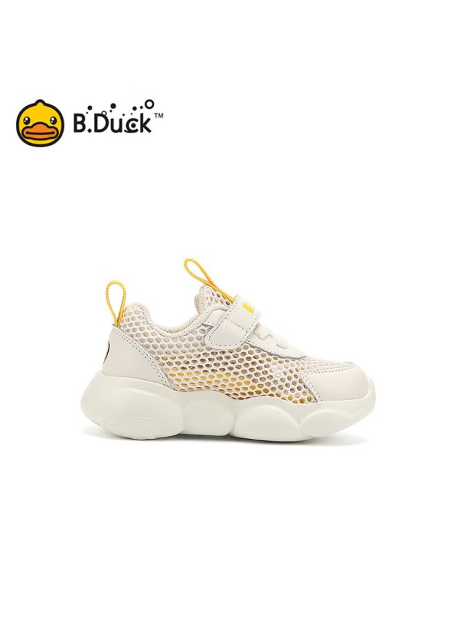 B.duck Little Yellow Duck Children's Breathable Mesh Casual Shoes Boys And Girls Single Mesh Sports Shoes 3043 Beige 21 - Image 3