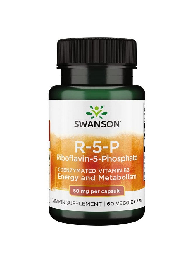 SWANSON مكمل فيتامين ب2 R5P (ريبوفلافين 5 فوسفات) لتعزيز عملية الأيض والطاقة وصحة الرؤية - تركيبة طبيعية للصحة (60 كبسولة) - Image 2