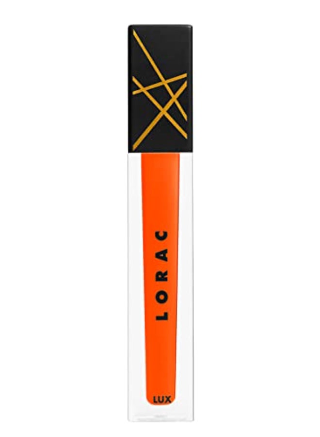 LORAC LUX Diamond Lip Gloss Genuine Diamond Dust NonSticky Heatwave Orange - Image 3