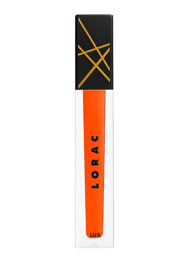 LORAC LUX Diamond Lip Gloss Genuine Diamond Dust NonSticky Heatwave Orange - Image 4