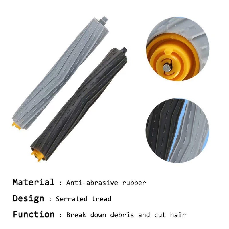 MZY LLC 13 Pack Replacement Parts for iRobot Roomba 800 900 Series 805 860 870 871 880 890 960 980 985 Vacuum Accessories, Replenishement Kit with 1 Debris Extractor 3 Filters 3 Side Brushes & Screws - Image 3