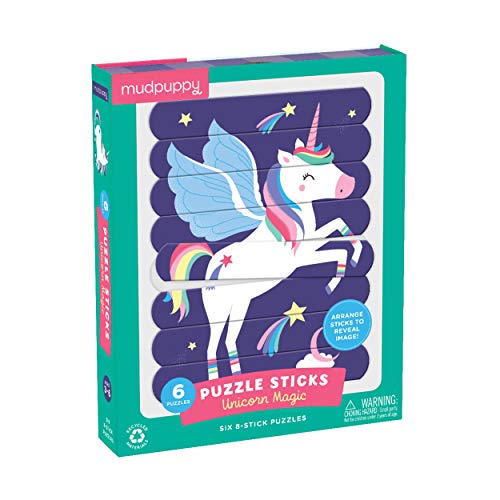 Mudpuppy Unicorn Magic Puzzle Sticks - Image 1