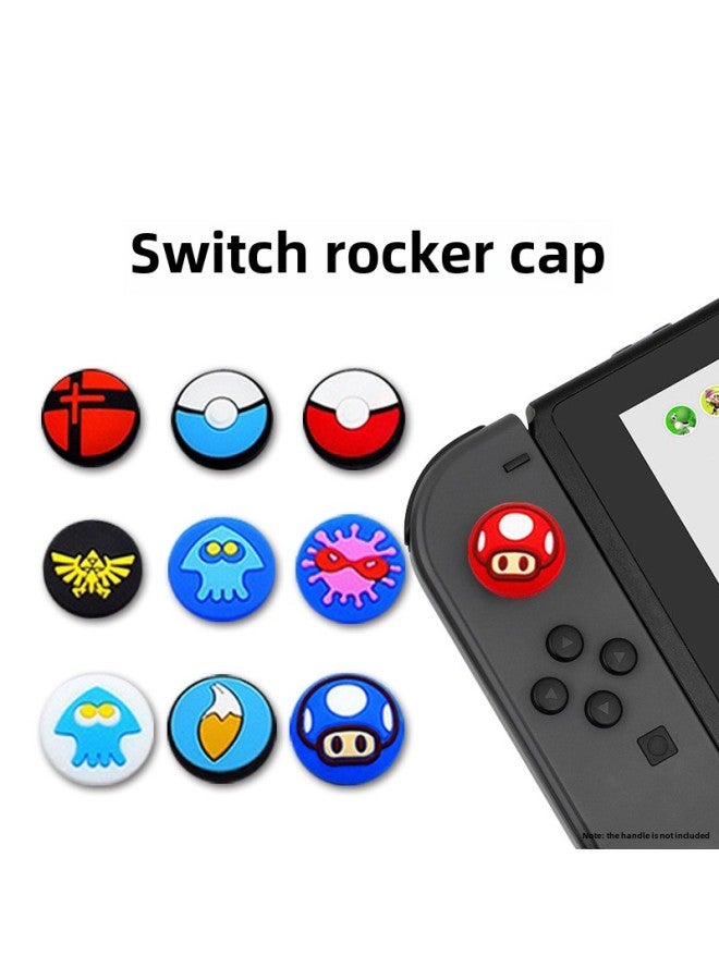 Nintendo Switch Handle Button Cap Joy-con Silicone Protective Cap Switch Game Theme Silicone Cap-Product Color:12  - Image 2