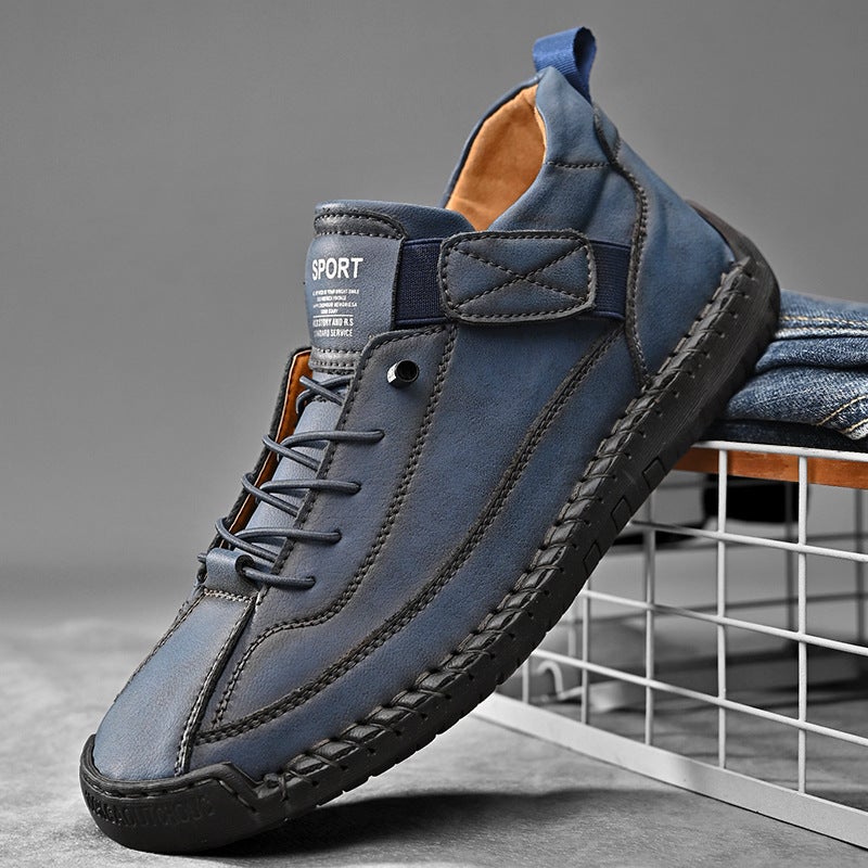 Men's Mid-Top Martin Boots – Casual Outdoor Workwear Shoes - Image 4