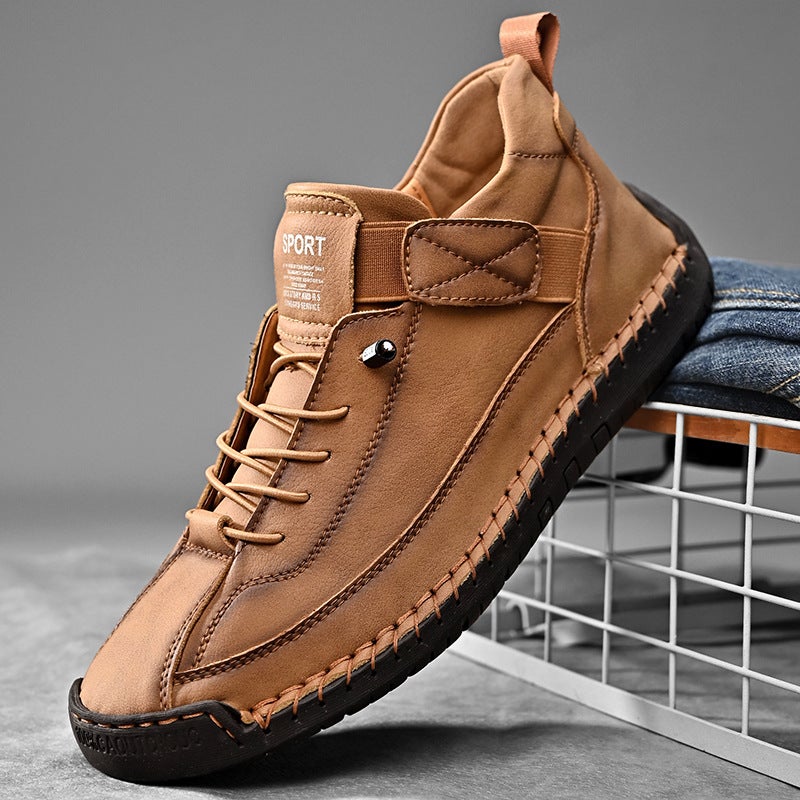 Men's Mid-Top Martin Boots – Casual Outdoor Workwear Shoes - Image 2
