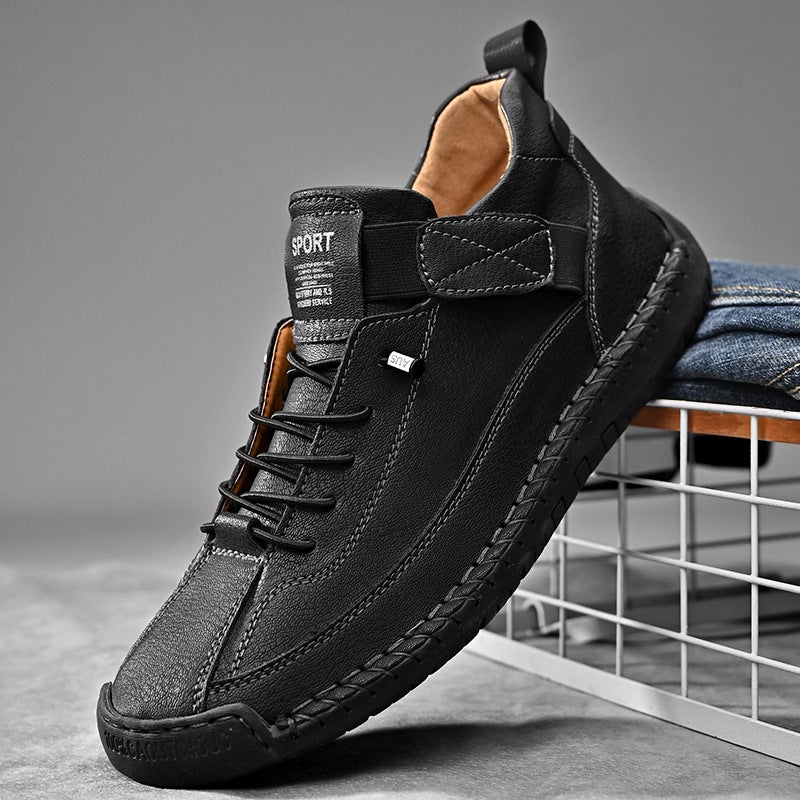 Men's Mid-Top Martin Boots – Casual Outdoor Workwear Shoes - Image 5