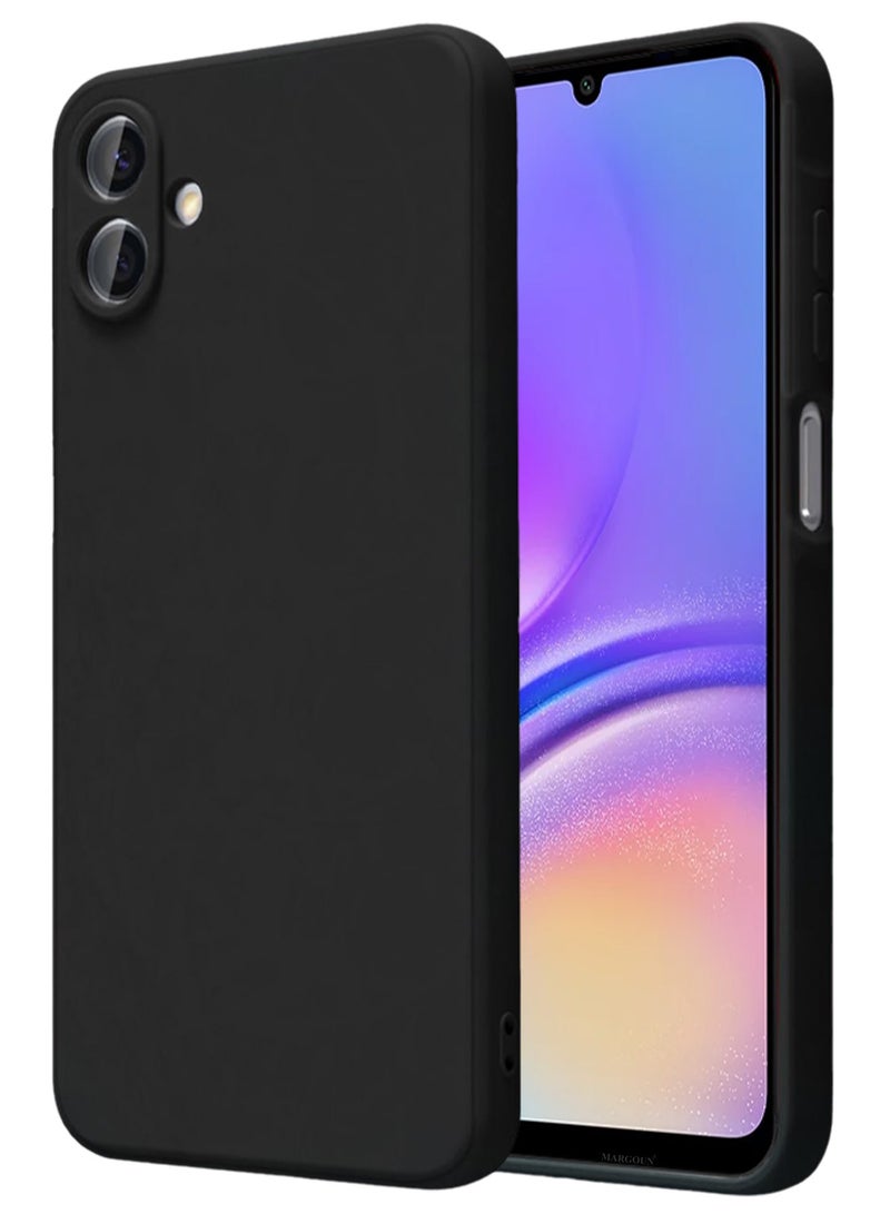 CATANES Liquid Silicone Case for Samsung Galaxy A05 Protective Phone Case with Soft Anti-Scratch Microfiber Lining Utra Slim Drop Protection Phone Cover - Black - Image 1