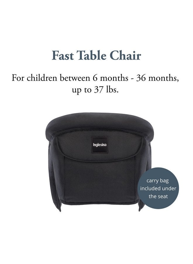 Inglesina Fast Table Chair, Black - Portable Baby High Chair - for Babies & Toddlers 6-36 Months - Collapsible Design - Fits Tables 0.8'' to 3.5'' Thick - Compact & Easy to Use - Travel Bag Included - Image 2