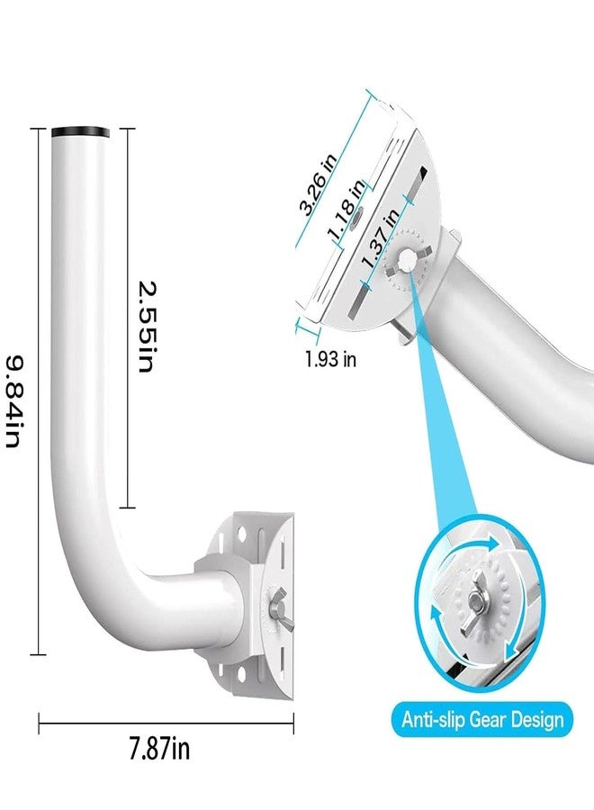 OWOKISO Universal Wireless Bridge Bracket Mount, 2-Pack Pole and Wall-Mounted for Outdoor Point to Point WiFi Access Point CPE Client Bridge - Image 4
