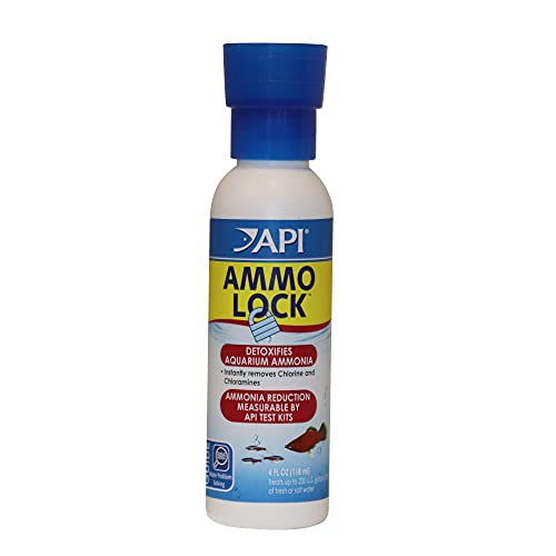 API AMMOLOCK Freshwater and Saltwater Aquarium Ammonia Detoxifier 4Ounce Bottle AMMO LOCK 4 OZ - Image 1
