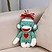 Plushland Adorable Sock Monkey The Original Traditional Hand Knitted Stuffed Animal Toy Giftfor Kids Babies Teens Girls and Boys Baby Doll Present Puppet 6 Inches - Image 3
