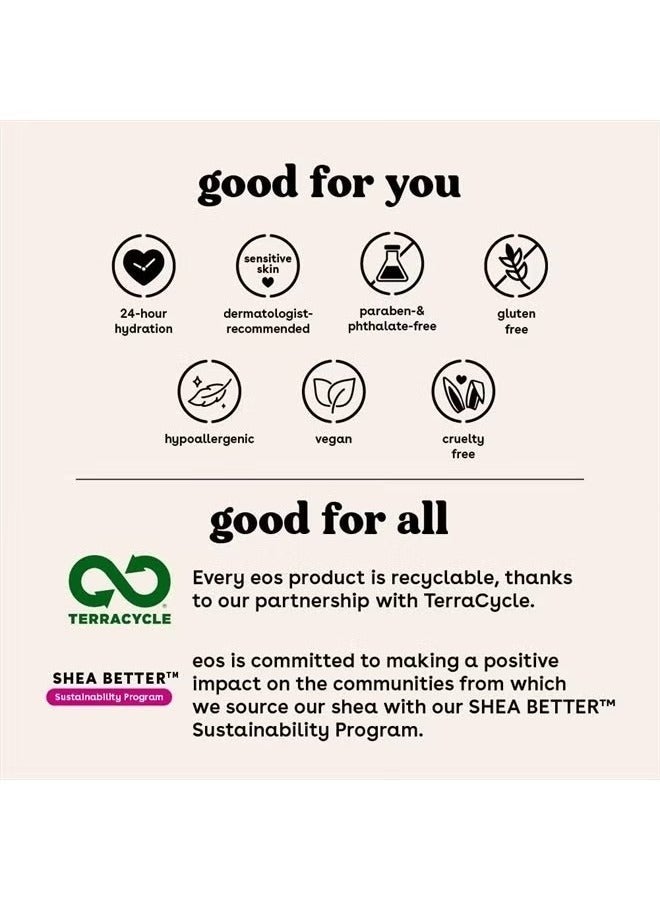 EOS Shea Better Body Lotion- Vanilla Cashmere, 24-Hour Moisture Skin Care, Lightweight & Non-Greasy, Made with Natural Shea, Vegan, 16 fl oz - Image 2