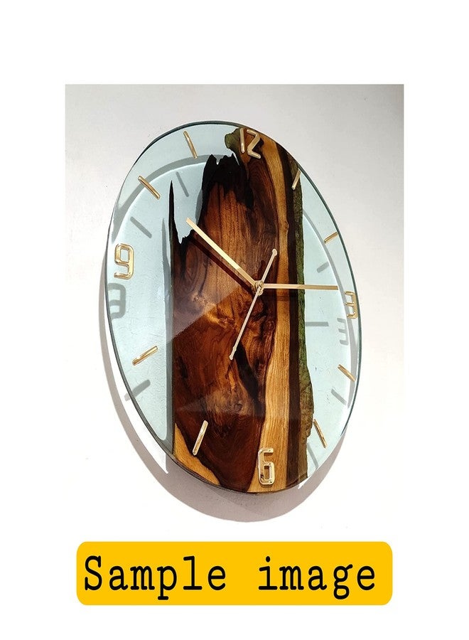 Epoxy Fusion 3D Gold Glossy Numeric Letters For Analog Clock | Acrylic Numbers For Resin Clock | DIY Numbers For Wall Clock | Set Of 2 Stylish Wall Clock Numbers (Style 2) - Image 4