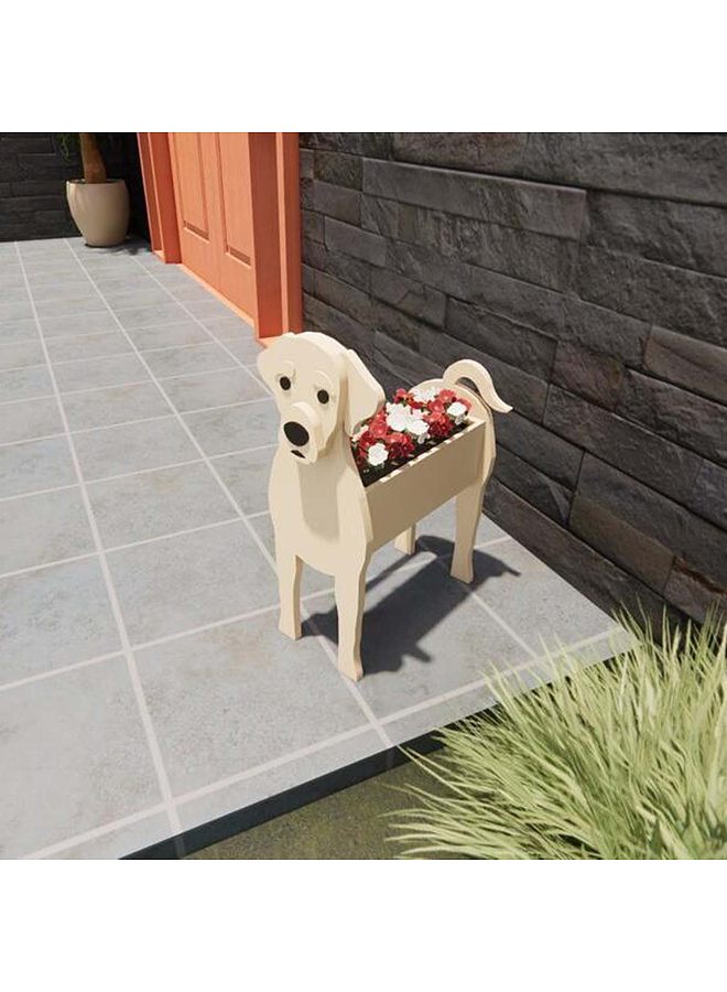 Generic Cartoon Animals Cute Dog Shape Pot Plant Garden Decorated Labrador Planter Type 7  - Image 5