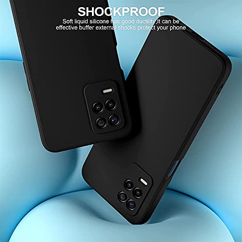 Kapa Matte Lens Protective Back Cover for Realme 8 (5G) & Realme 9 (5G), Slim Silicone with Soft Lining Shockproof Flexible Full Body Bumper Case, Black - Image 5
