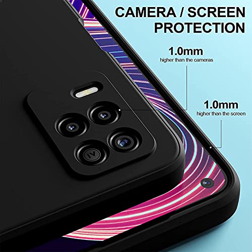 Kapa Matte Lens Protective Back Cover for Realme 8 (5G) & Realme 9 (5G), Slim Silicone with Soft Lining Shockproof Flexible Full Body Bumper Case, Black - Image 3