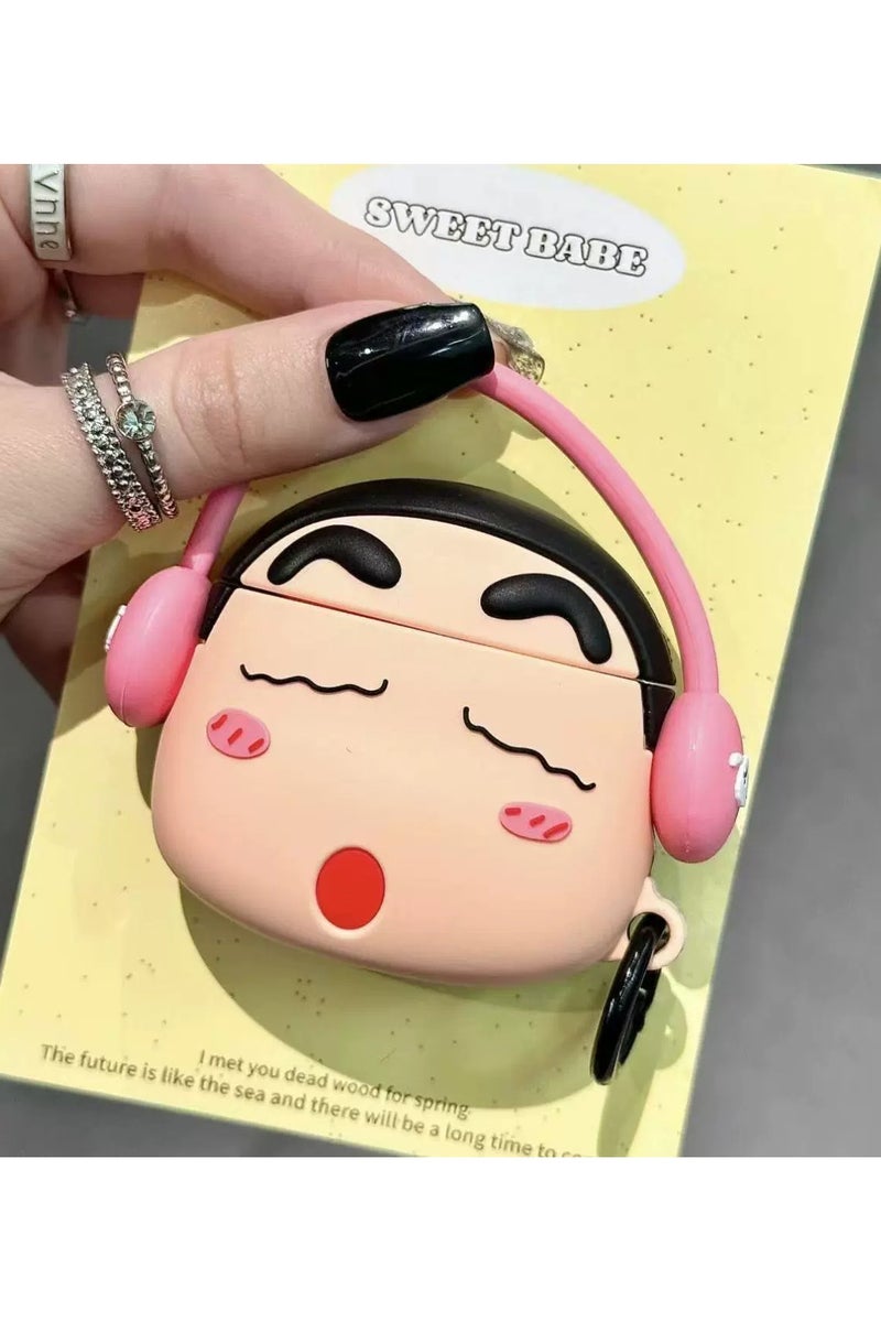 general AirPods 3rd generation silicone wireless Bluetooth protective case, cartoon design, Apple wireless Bluetooth headphones protective case, made of silicone material, with a creative and soft exterior.