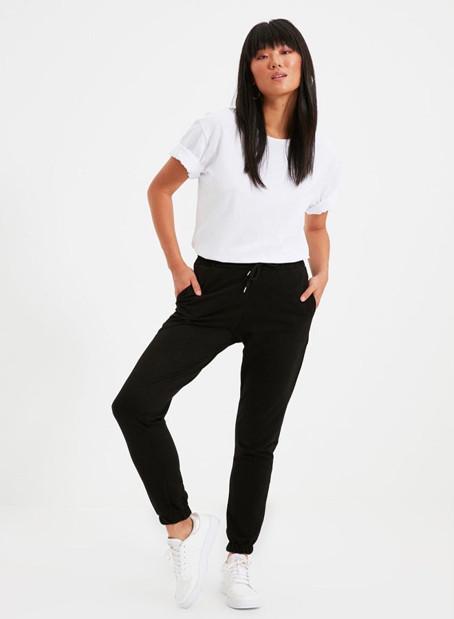 trendyol Black Basic Jogger Thin Knitted Sweatpants - Image 5