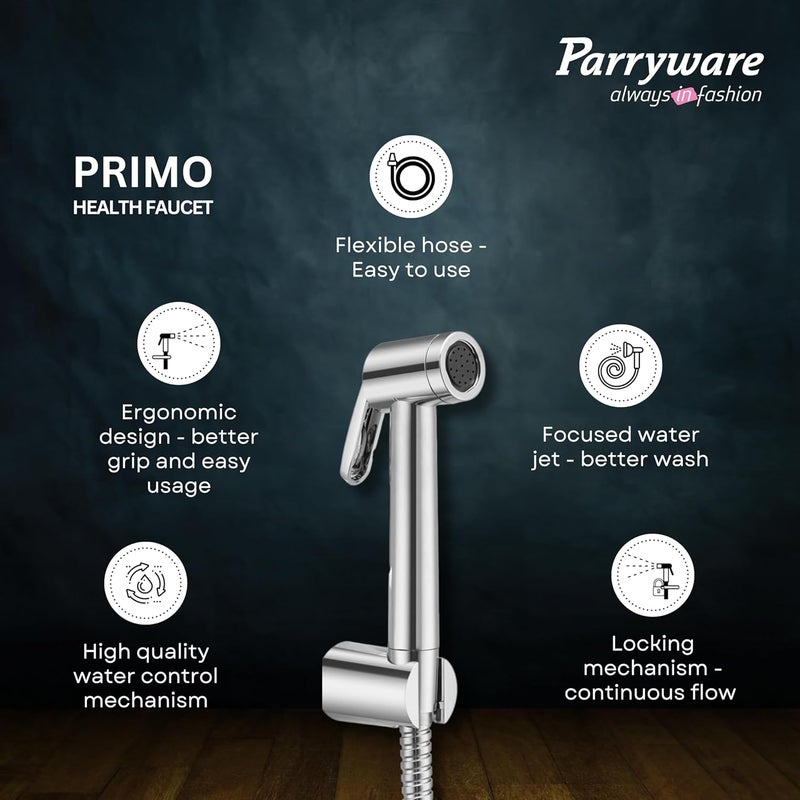 Parryware Primo Health Faucet with Hose for Bathroom Fittings for Effortless Effective Cleaning Original Bidet Spray from Parryware - Image 5