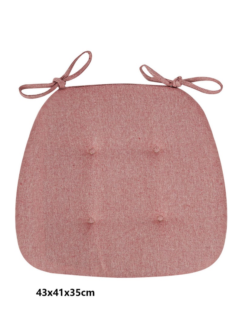 Japanese Style Buttocks Cushion Chair Cushion Fabric Breathable Student Chair Cushion Nordic Stool Dining Table Chair Office Cushion (red)  - Image 2