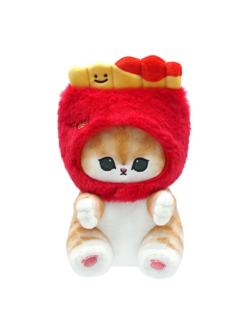 23cm Cat Fusandy French Fries Doll Plush Toy, Mofusand Plush Doll Stuffed Animal Doll, Soft Pillow Gift For Boys And Girls - Image 1
