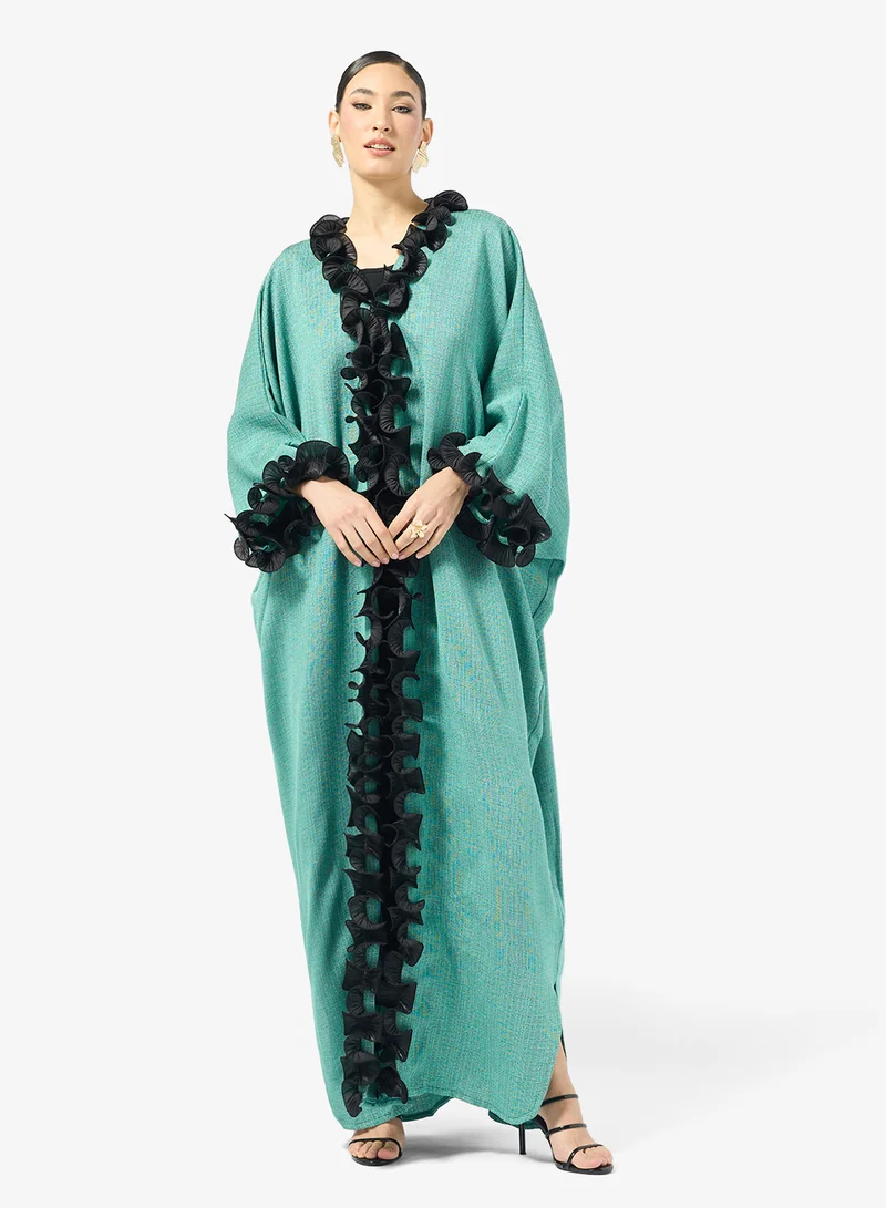 Ruffle Design Abaya