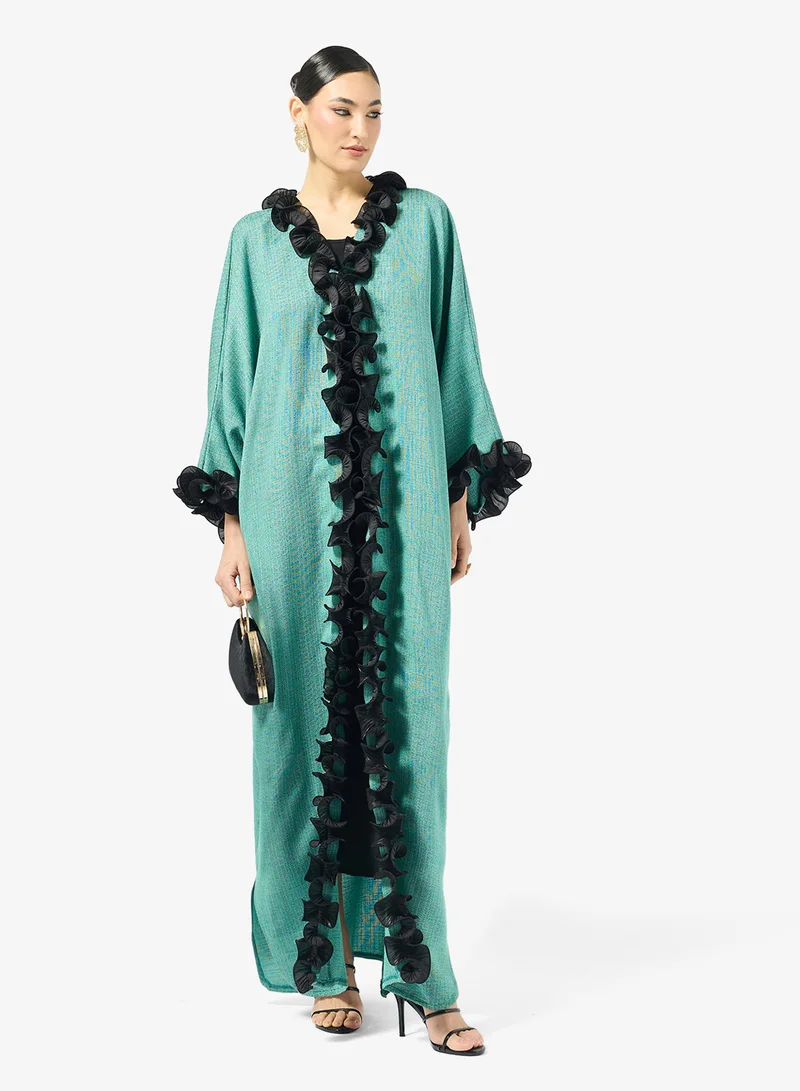 Golden Apple  Ruffle Design Abaya for Women | Best Price UAE