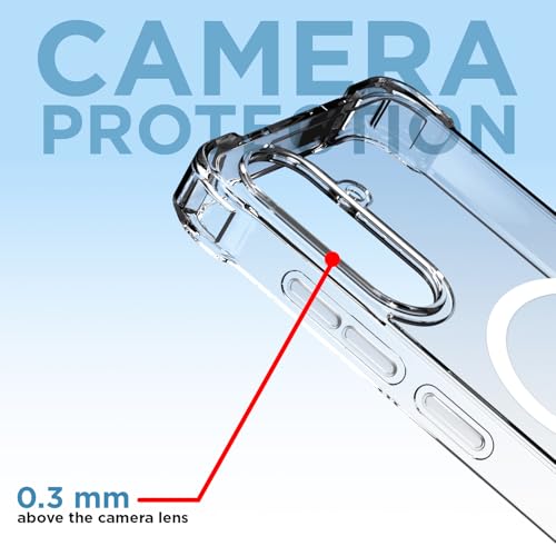 Pikkme Back Cover for Samsung Galaxy A55 5G Mag-Safe Shockproof PC + TPU Protective Case Magnetic Support Bumper Case (Transparent Mag-Safe) - Image 5