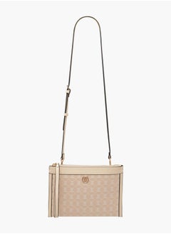 ELLE Women Monogram Textured Crossbody Bag with Adjustable Strap  - Image 2