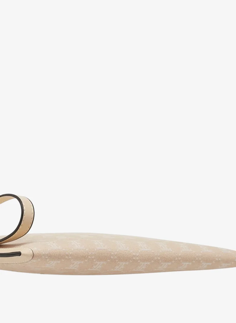 ELLE BEIGE Women Monogram Textured Crossbody Bag with Adjustable Strap for Women | Best Price UAE