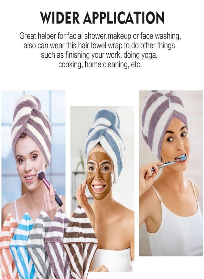 MustHome Towels for Bath Hair Towel Wrap for Women Microfiber Towel Hair Bath Towel for Women Towel for Women High Absorbency 500 GSM Dry Cap Salon Towel (Multicolor) (4) - Image 2