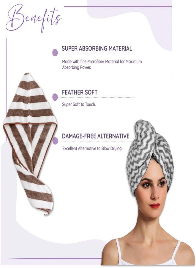 MustHome Towels for Bath Hair Towel Wrap for Women Microfiber Towel Hair Bath Towel for Women Towel for Women High Absorbency 500 GSM Dry Cap Salon Towel (Multicolor) (4) - Image 5
