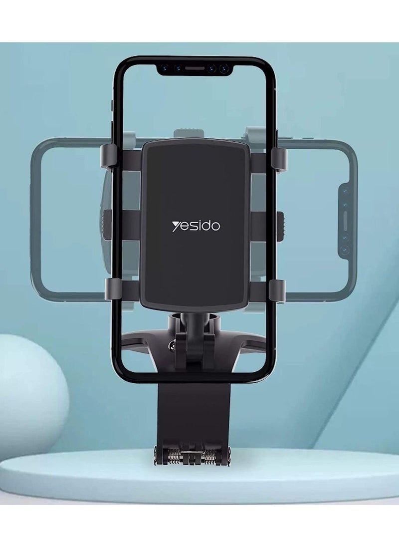 Yesido C101 Premium Quality UNIVERSAL CAR DASHBOARD HOLDER 900° FREE ROTATION FASHION DESIGN MULTIFUNCTIONAL MOBILE PHONE CAR HOLDER. - Image 5