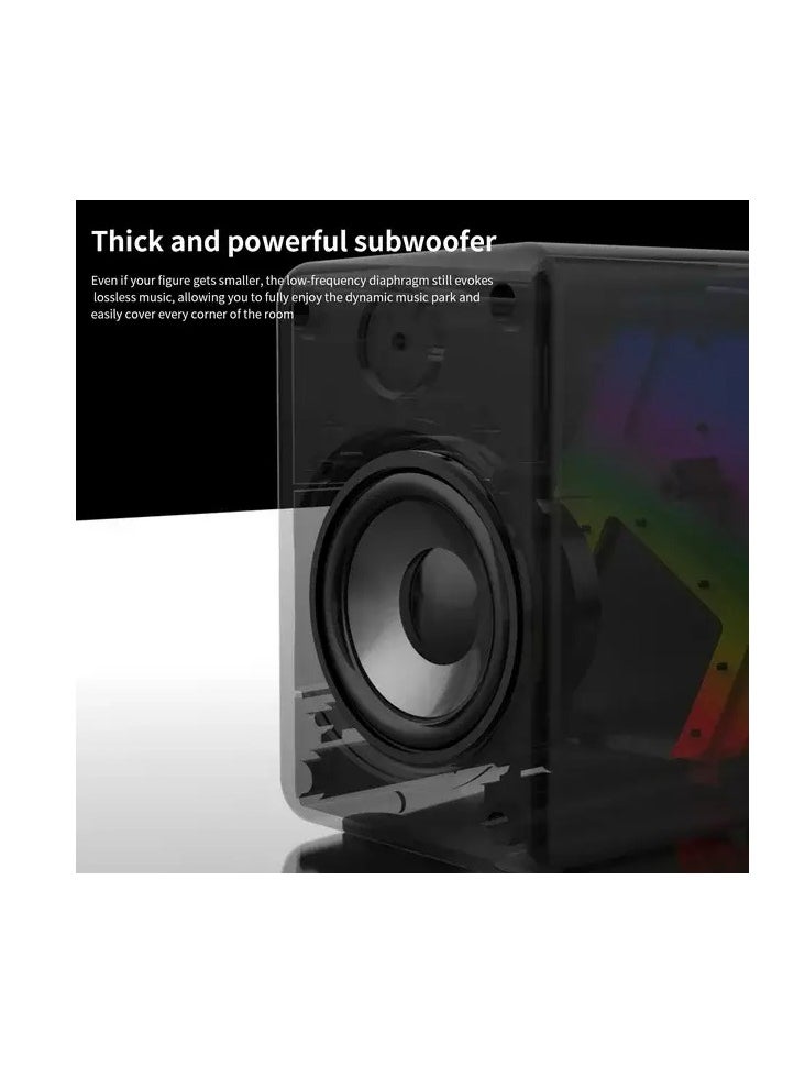 S-554 Rainbow Desktop Speakers 6W - 2.0 Channel Stereo - USB Powered + 3.5mm Cable - pzsku/Z53E01965766E63DC378AZ/45/_/1739275655/b5e9432f-6968-4d71-a7b3-46564472547b