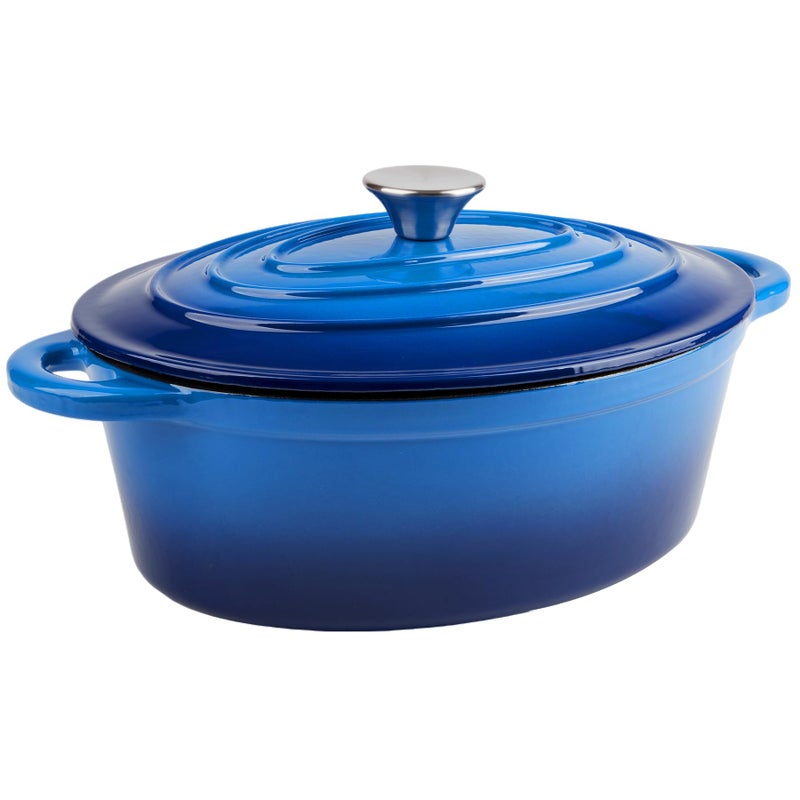 Alathote 5.5 Quart Oval Enameled Cast Iron Dutch Oven Pot With Lid  Oven Safe Up To 550 F & Dishwasher Safe  Sturdy Dutch Oven Cookware - Image 2