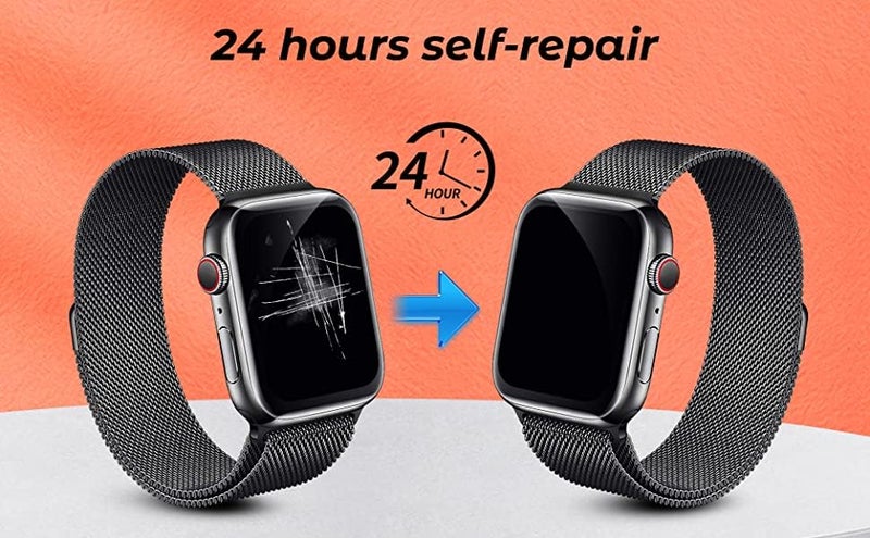 HELLOSCREEN 9H Screen Protector Flexible TPU Screenguard For NOISE COLORFIT HRX SPRINT [1.91 inch] Smartwatch (2 Pack) - Unbreakable Hydrogel TPU Film [ Not A Tempered Glass] - Image 5