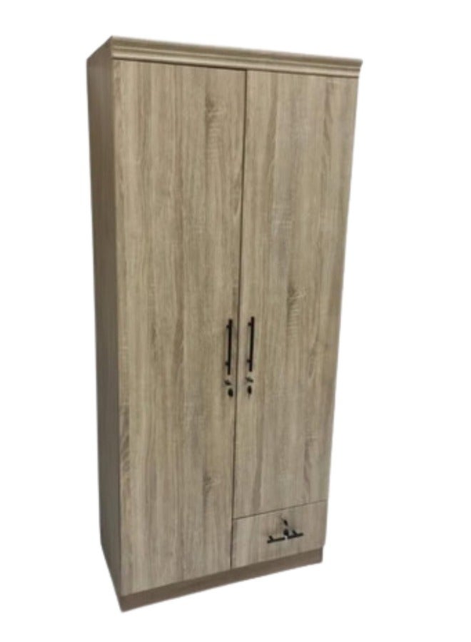 ALWASIT HOME 2 Door Wooden Wardrobe Cabinet Cupboard Engineered Wood Perfect Modern Stylish Heavy Duty - Image 1