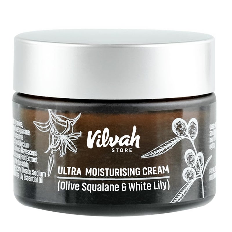 vilvah STORE vilvah STORE Ultra Moisturizing Cream Olive Squalene And White Lily 50ml 