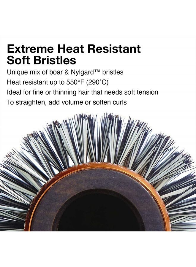 Olivia Garden EcoCeramic Soft Bristle Round Thermal Hair Brush EC-26S (2 1/8") - Image 2