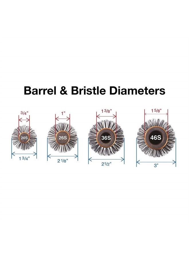 Olivia Garden EcoCeramic Soft Bristle Round Thermal Hair Brush EC-26S (2 1/8") - Image 5