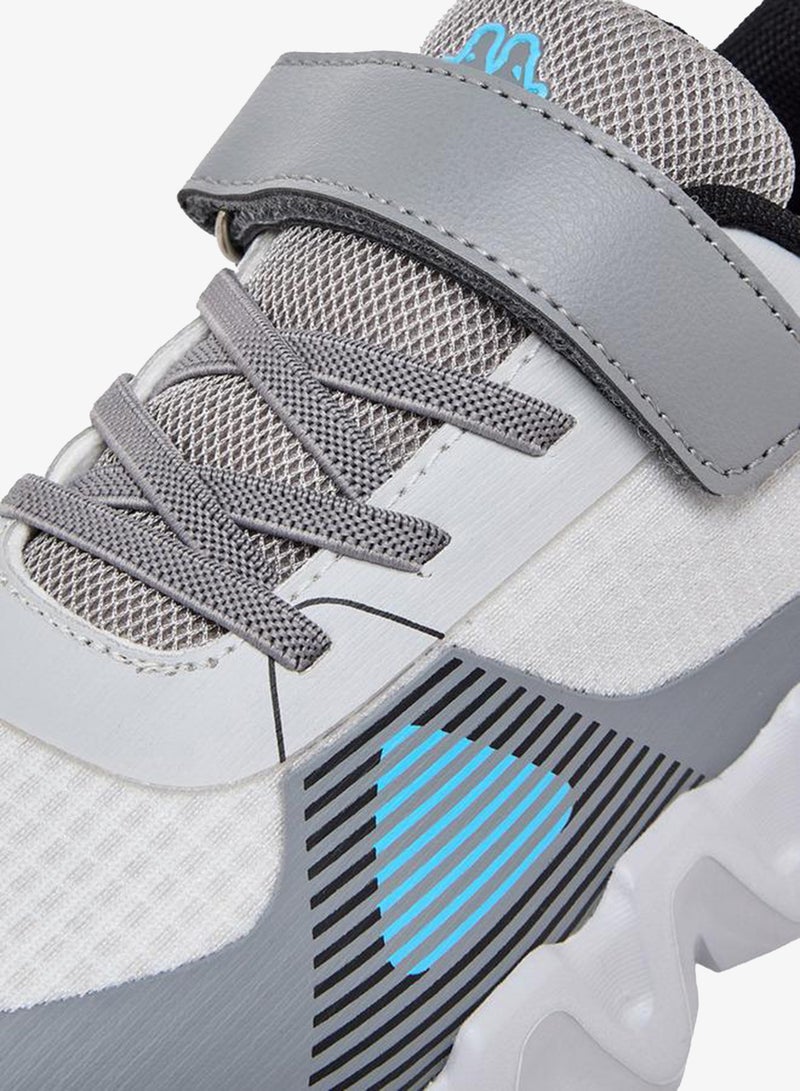 Kappa Boys Logo Print Hook & Loop Sports Shoes - Image 4