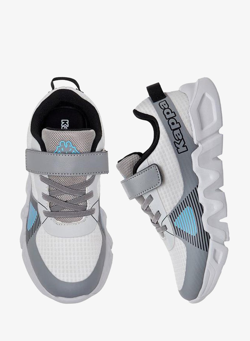 Kappa Boys Logo Print Hook & Loop Sports Shoes - Image 5