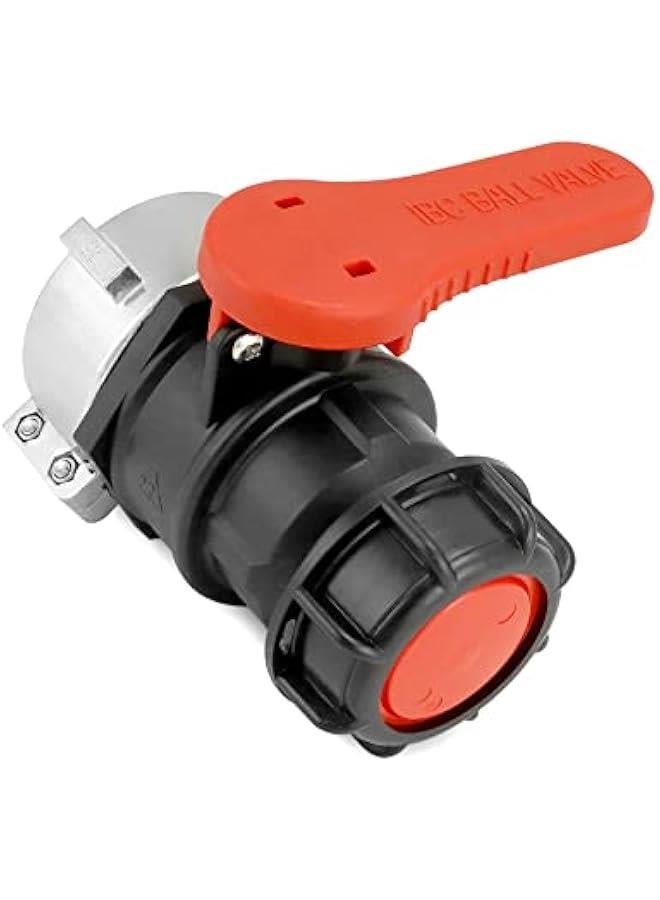 Arabest IBC Tote Valve, 2.95 Heavy Duty IBC Tote Tank Drain Adapter, S75x6 (75 mm) NPT DN50 Coarse Thread Ball Valves Connector for IBC Tote Water Liquid Container  - Image 1